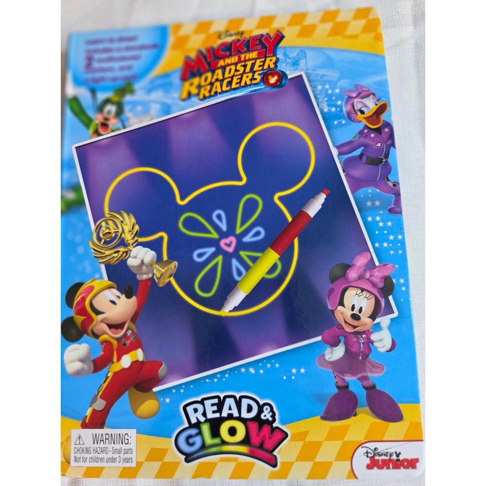 Disney Mickey and the Roadster Racers Read & Glow Book and Light-Up Pad Set